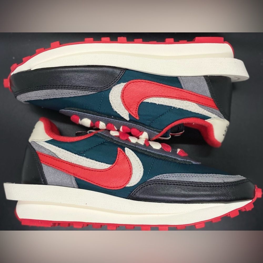 Nike Sacai Undercover LD Waffle Midnight Spruce University Red NEW